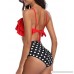 Holipick 2 Piece Outfits for Women Flounce Bikini Set High Waistd Swimsuit Bottoms Red B07H9PZLJP